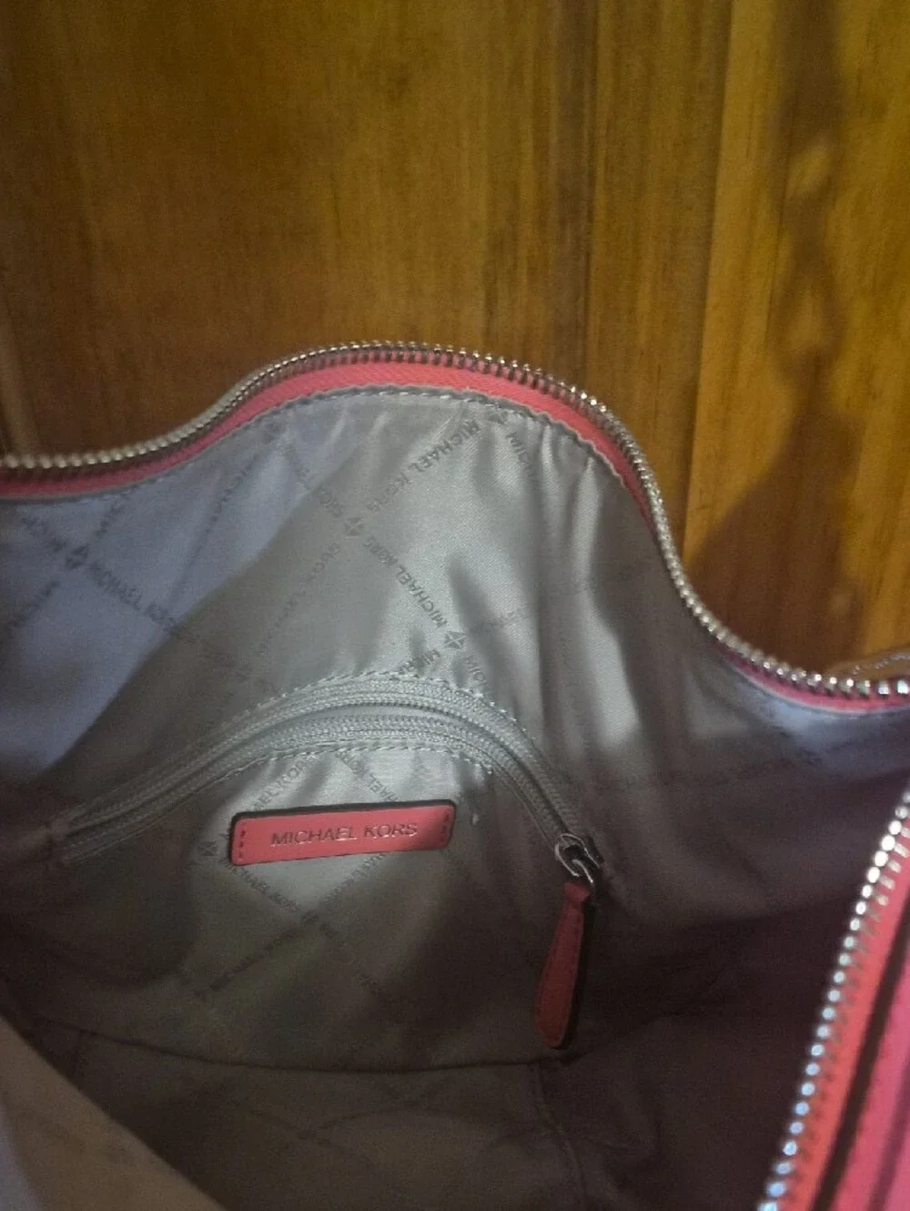Michael Kors Hot Pink Pebbled Leather Hobo with Crossbody Strap